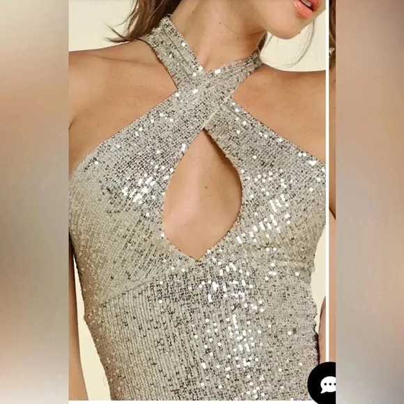 ❄️🪩Sequin Keyhole Gown 🪩❄️ NWT - Picture 14 of 16